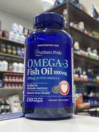 Puritans Pride Omega-3 Fish Oil 1000mg 250softgels