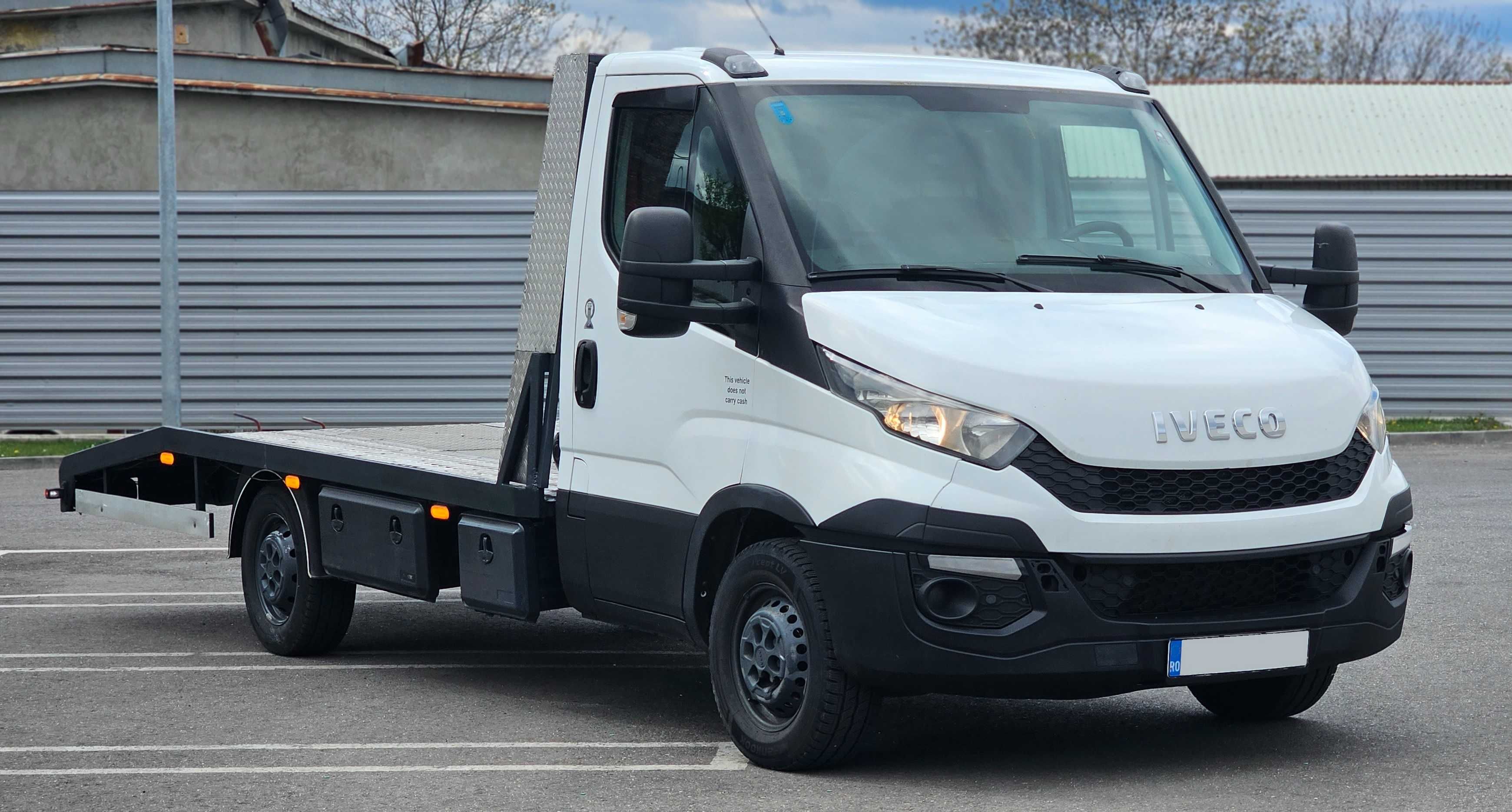 Iveco Daily 35s11 Platforma transport auto - an 2015 luna 7, 2.3 Hpi