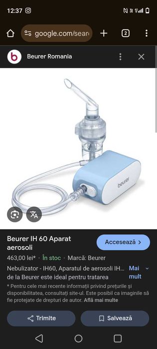 Aparat aerosoli adulți și copii