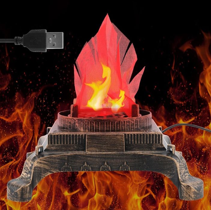 Lampă 3D Flacără de Foc