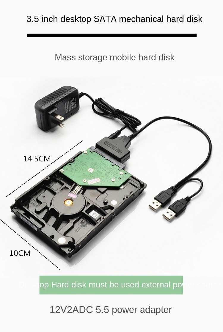 Переходник USB 3.0 на SATA для HDD 3.5 Качественный! Алматы