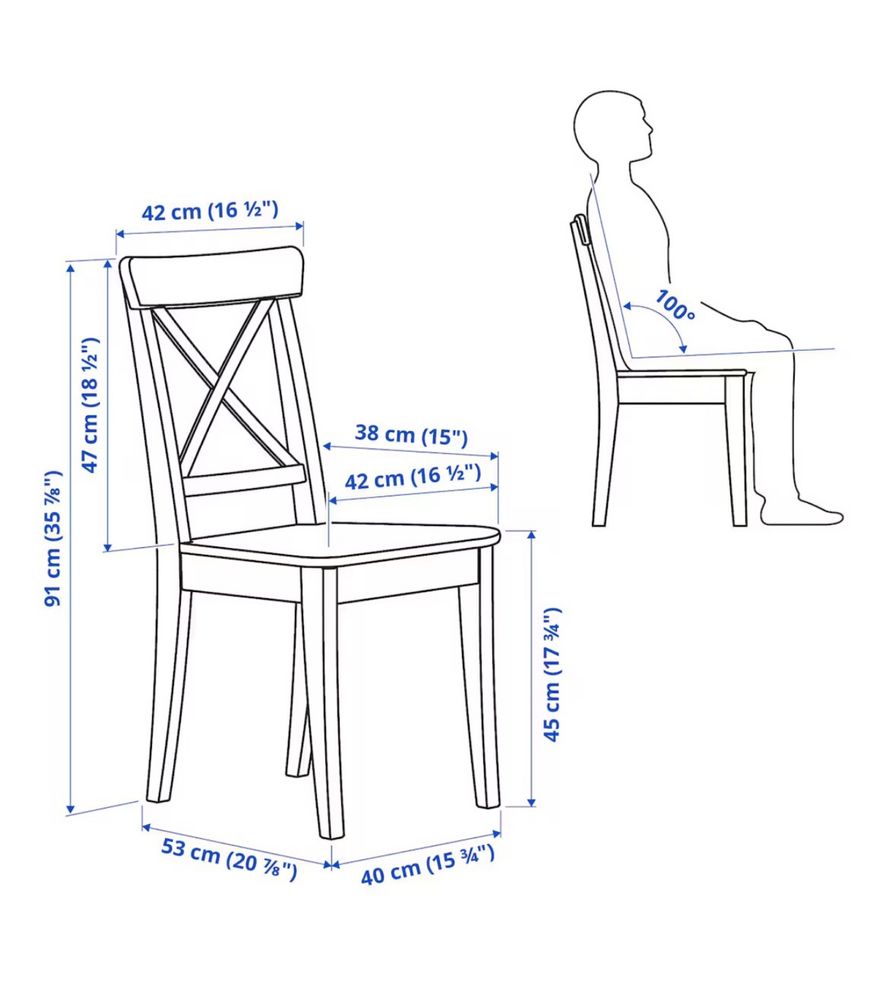 Стул икеа белый ингольф ikea