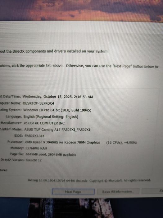 Asus Tuf Gaming A15 Amanet BKG