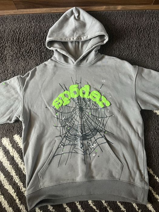 Sp5der grey-green hodie