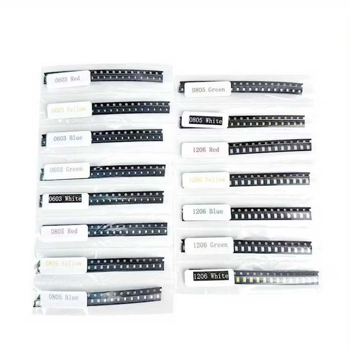 Kit reparatii 300 LED uri0603,0805,1206,roșu,verde,albastru,galben,alb