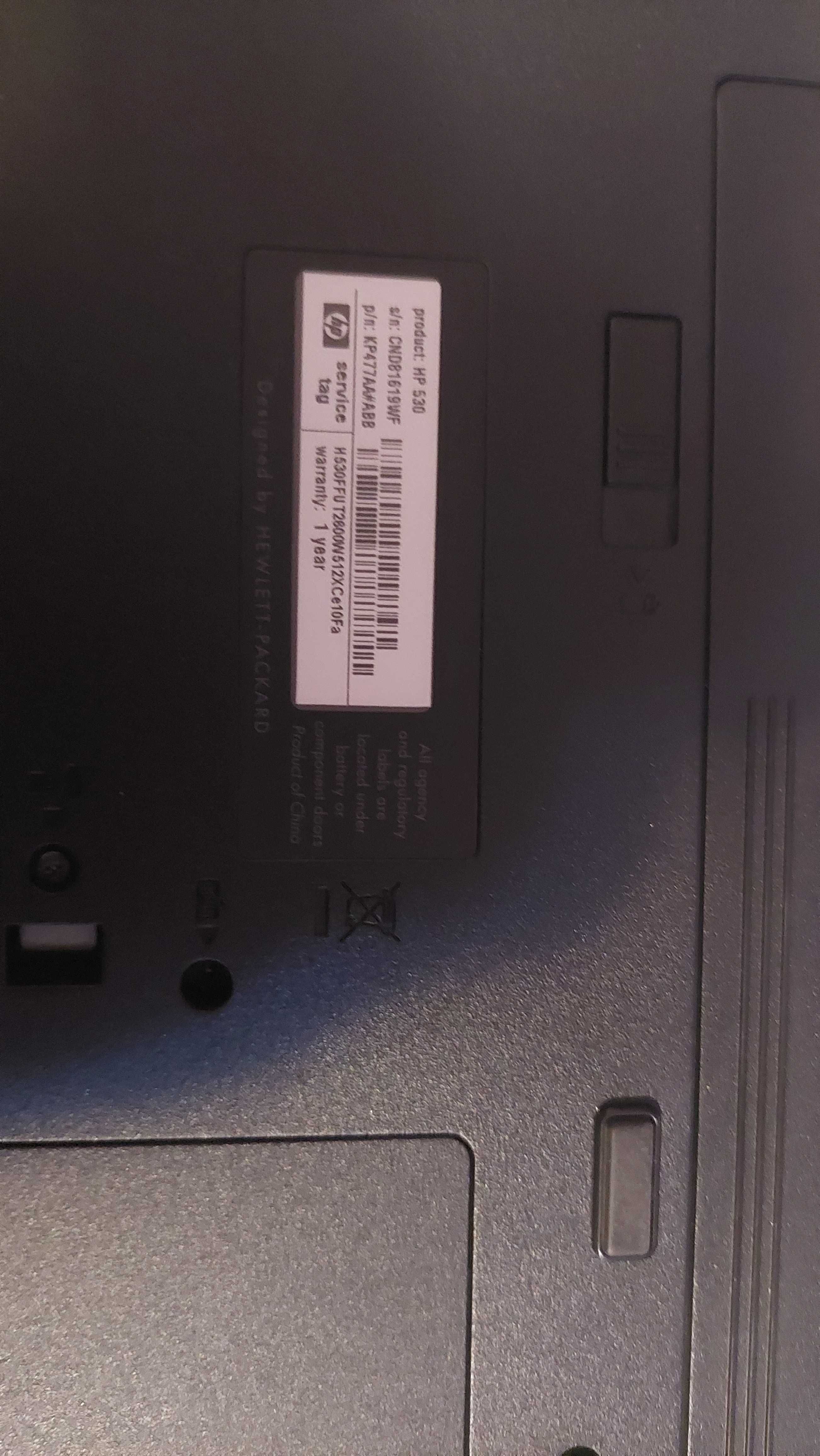 Лаптоп HP 530 за части