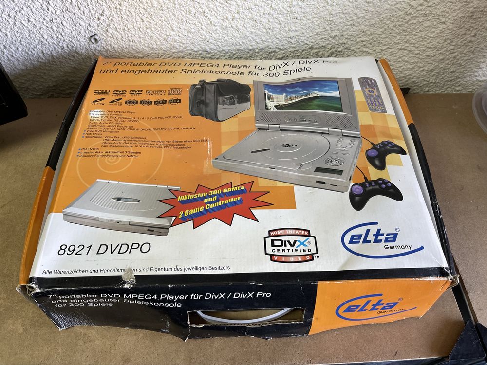 ELTA 7” Portabler DVD MPEG4 Player