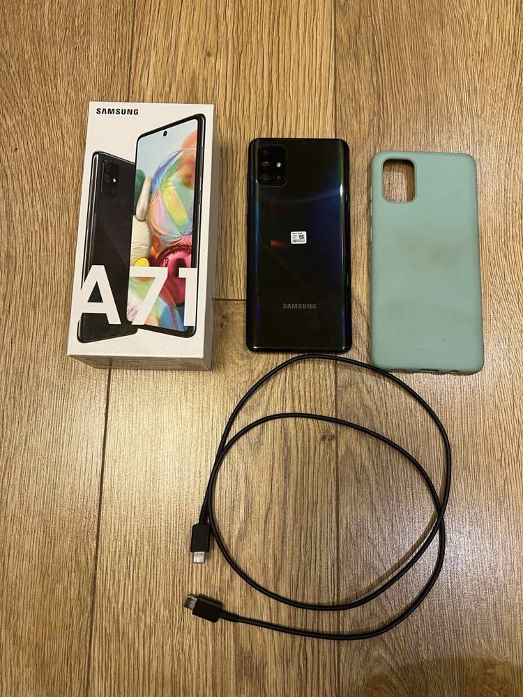 Смартфон Samsung Galaxy A71, Dual SIM, 128GB, 6GB RAM, 4G, Black