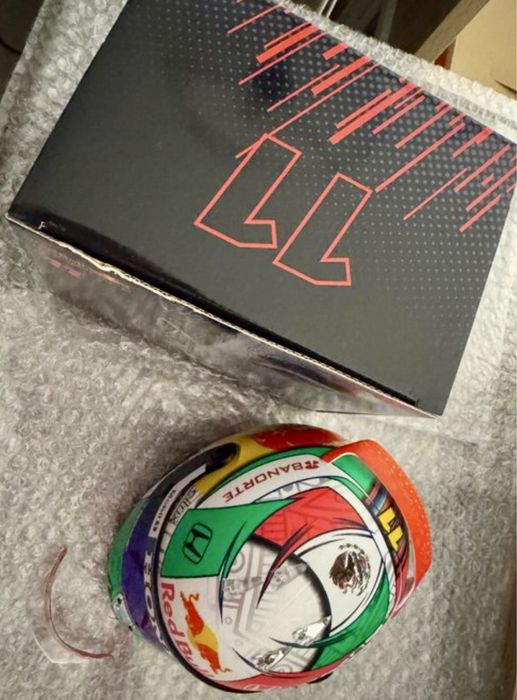 Macheta formula 1 f1 1/18 Casca F1 1/2 Red Bull Honda minichamps bell