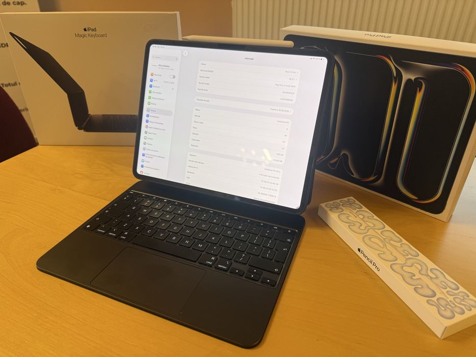 iPad Pro 13 M4 wifi+cellular 256 GB, Magic Keyboard, Pencil Pro