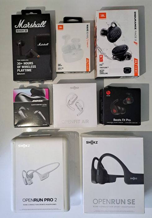 Casti originale: JBL, Shokz Openrun Pro 2, Bose QuietComfort Ultra
