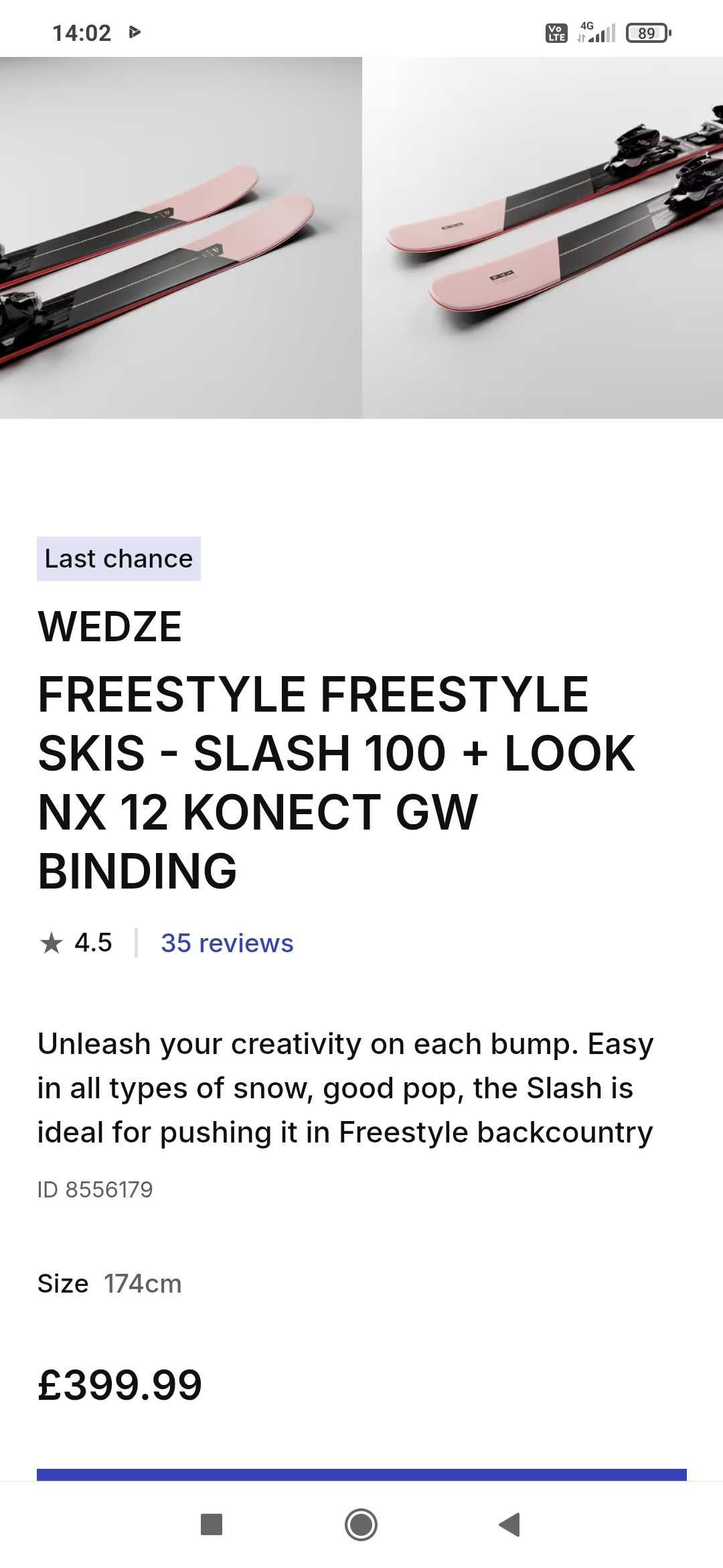 СКИ ЗА ФРИЙРАЙД SLASH 100 + Автомати LOOK NX 12 ... 163 см
