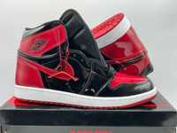 Jordan 1 High Patent Bred / Adidasi Unisex