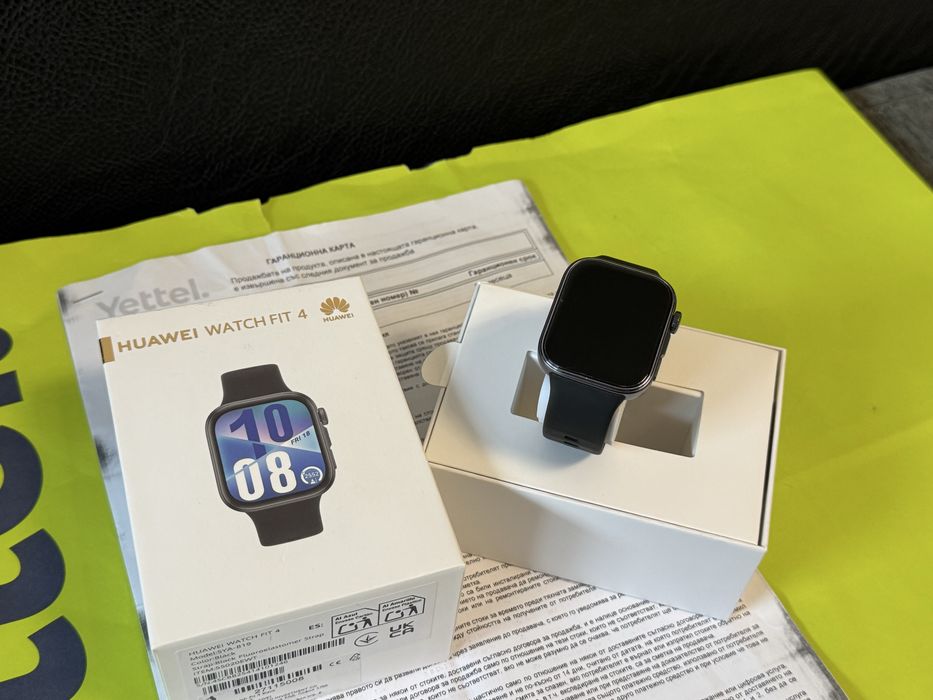 КАТО НОВ Huawei Watch Fit 4 Yettel Гаранция 2027 Black