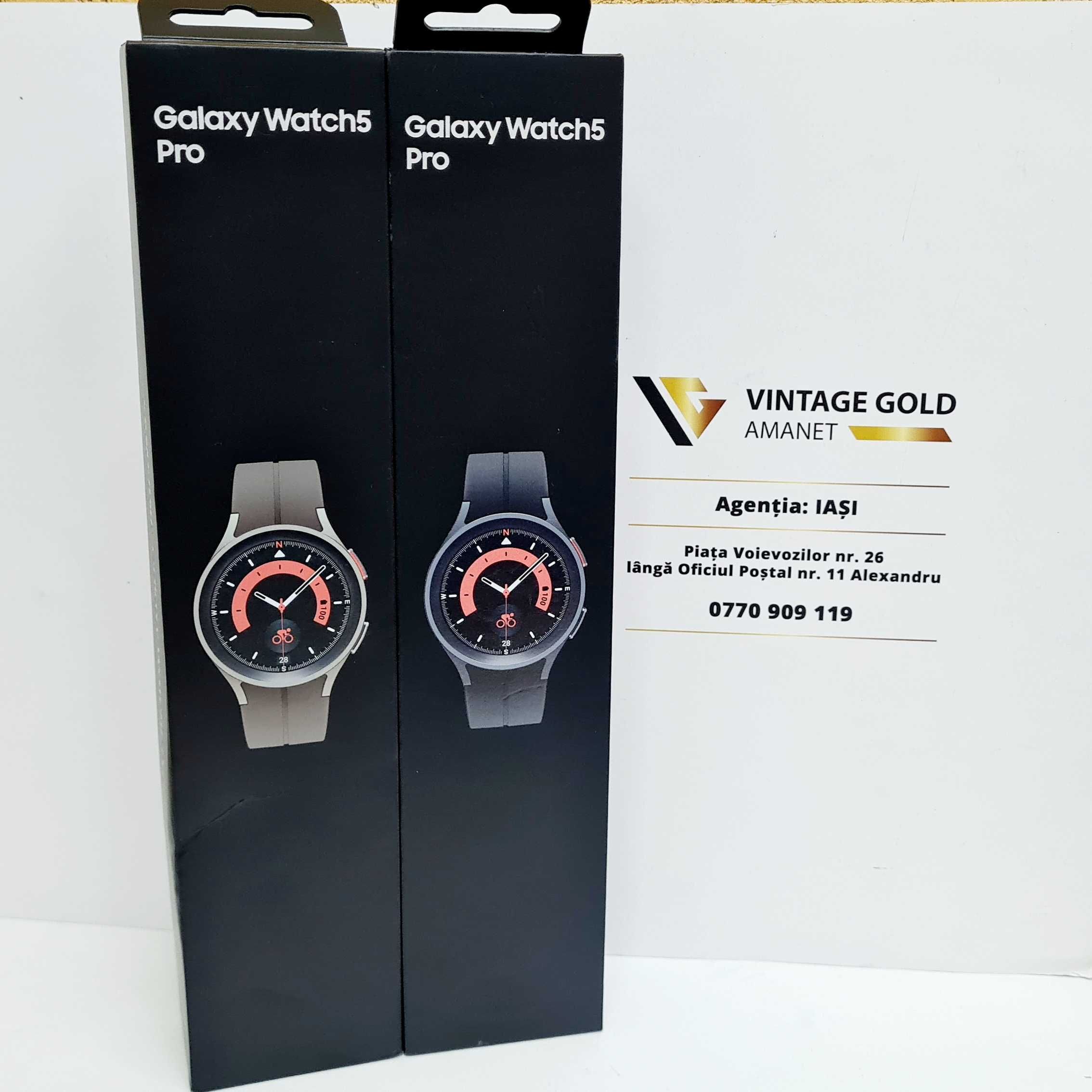 Samsung Galaxy Watch 5 PRO 45mm, Amanet Vintage Gold Iasi Alexandru