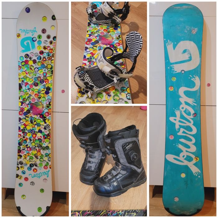 Placa snowboard Burton 153 cu legături RIDE și boots 42 RIDE dublu BOA