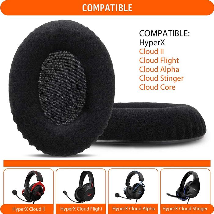 Set 2 bureti pentru casti HyperX Cloud III 3, II 2, Alpha ,Pro, Flight