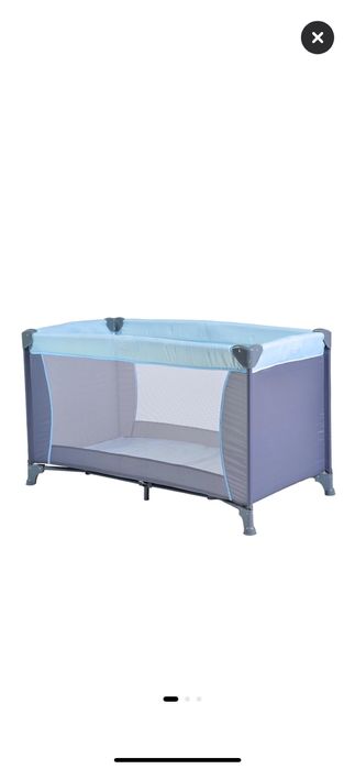 Patut pliabil cu un singur nivel de inaltime moni Lollipop ,120x60 cm