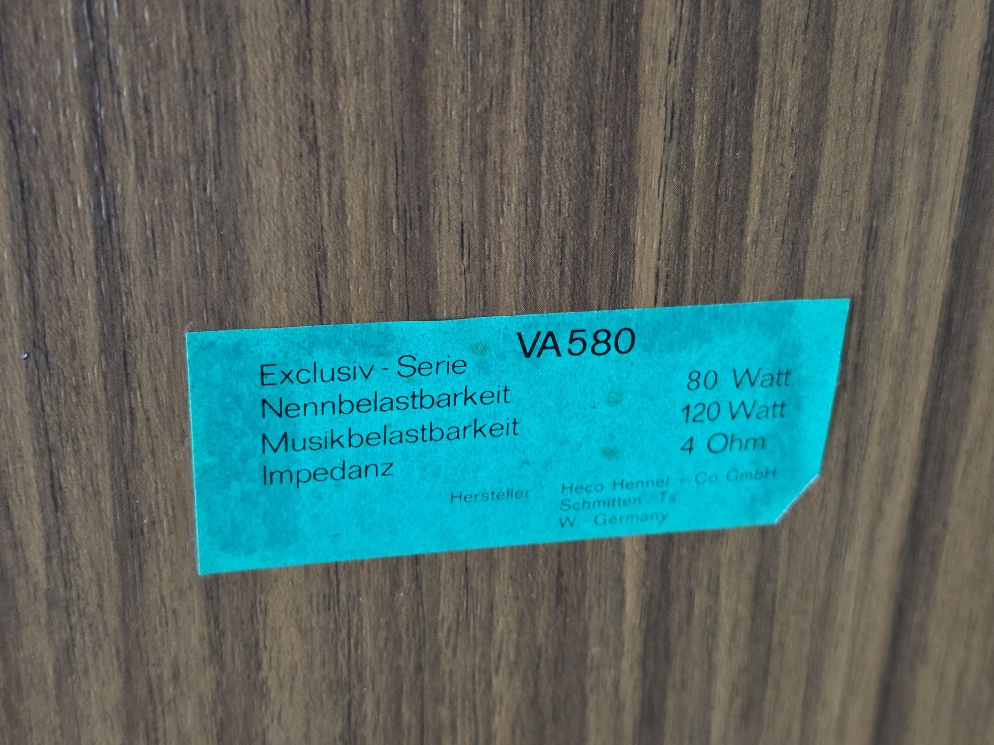Boxe pasive HECO VA-580, hifi audio vintage, 3 cai, compresie