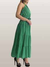Дълга зелена рокля