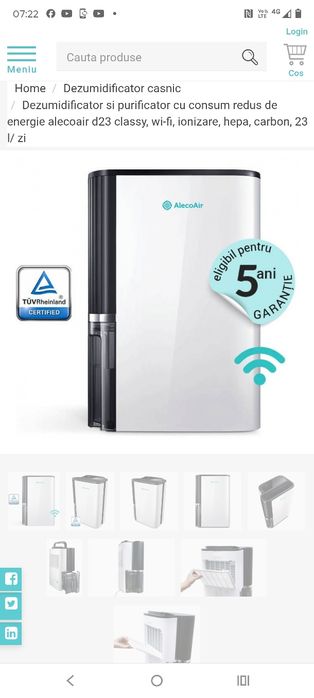 Dezumidificator și purificator aer