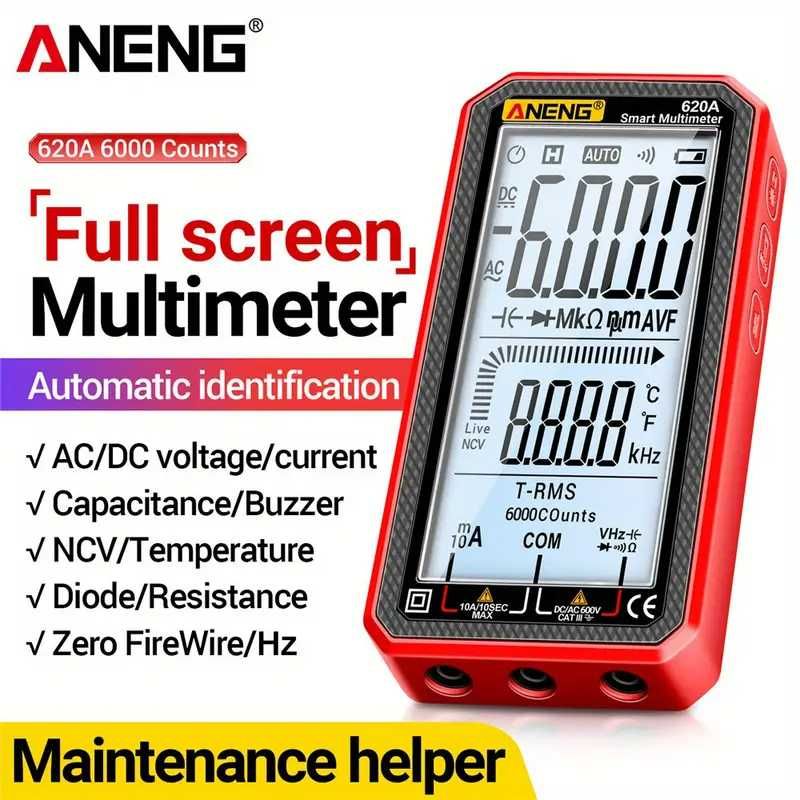 Дигитален мултиметър ANENG 620A, True RMS