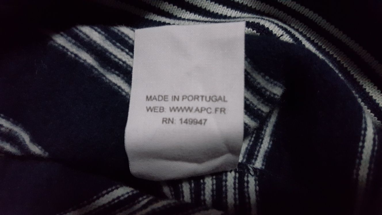 A.P.C. Rue Madame Paris striped sweater мъжка блуза