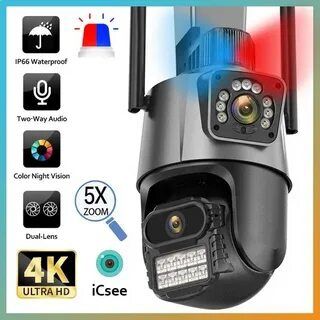Video kuzatuv kamera Wifi-4G 360° градус наружная камера
360° Aylanma