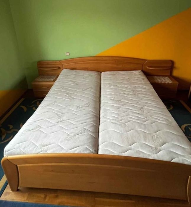 Pat 180x200 cu saltele incluse