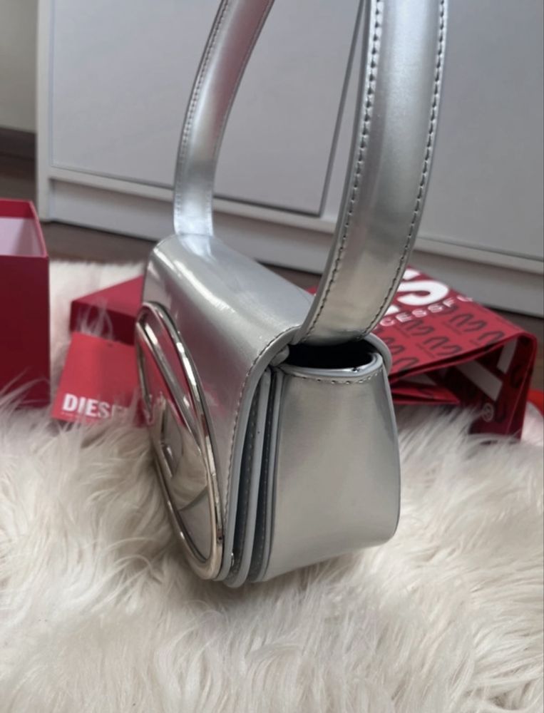 Geanta Diesel 1DR Silver Argintie