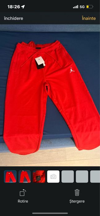 Red jordan pants