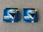 Set 2 cutii 12 rezerve lame Gillette Mach 3 Turbo albastru