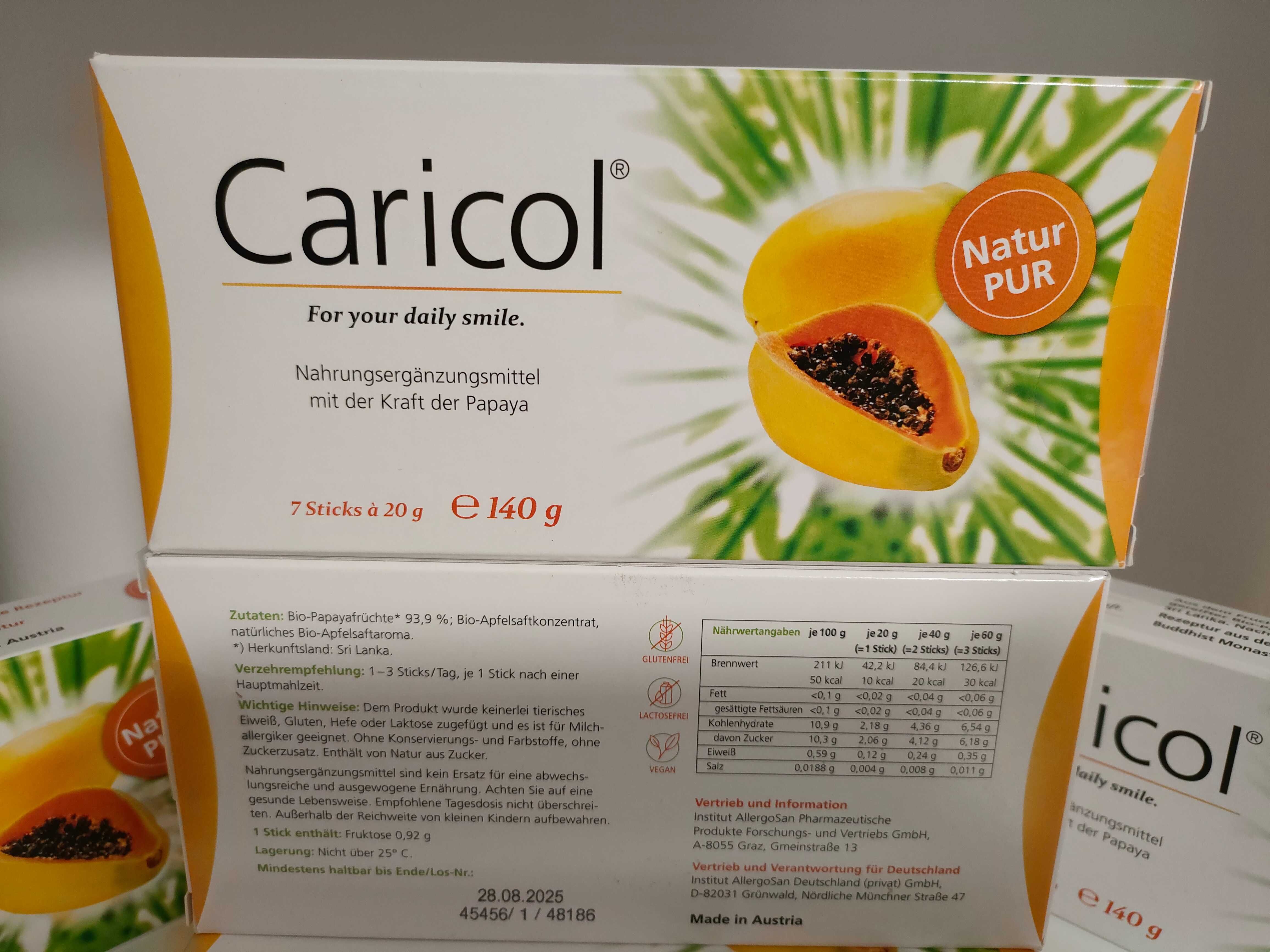 Caricol  100% Natural Ingredients