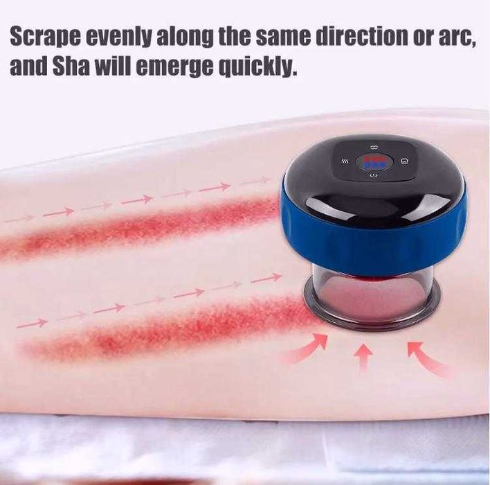 Фитнес Безжичен 12х Вакуумен Вендузен Масажор Антицелулитен Отслабване