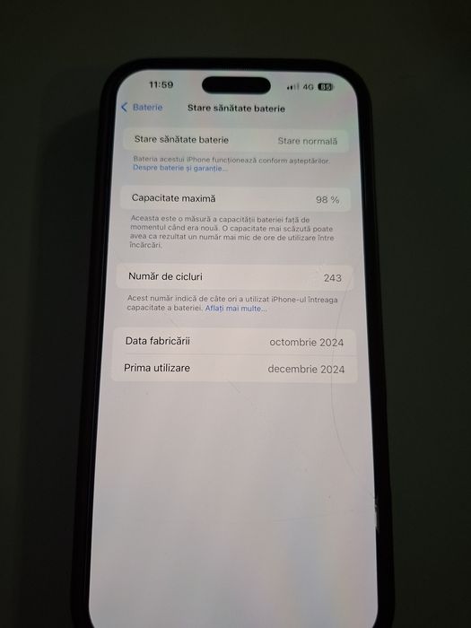 Vând iphone 16 pro max impecabil