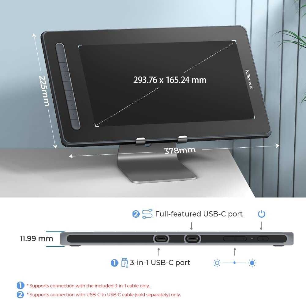 Графический планшет с экраном Xp-pen Artist 13 2е-поколение