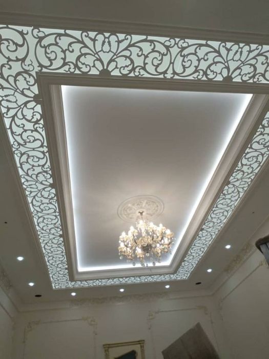 Натяжные потолки Установка Натяжной потолок Матовый Глянец Световой ли