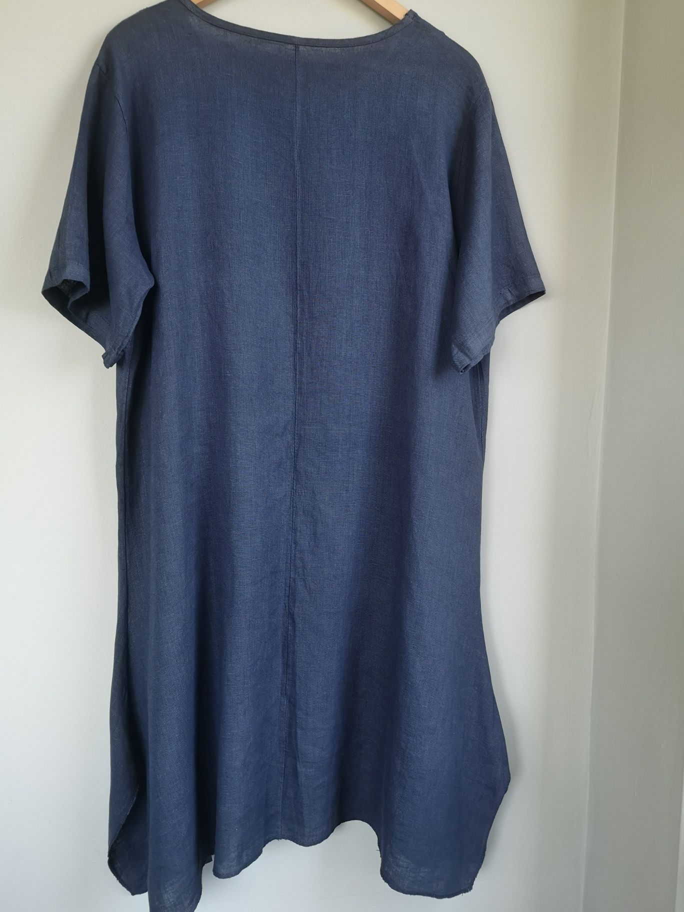Лен рокля, размер L - XL