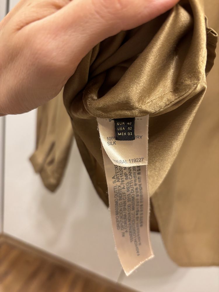 Копринена блуза/риза massimo dutti