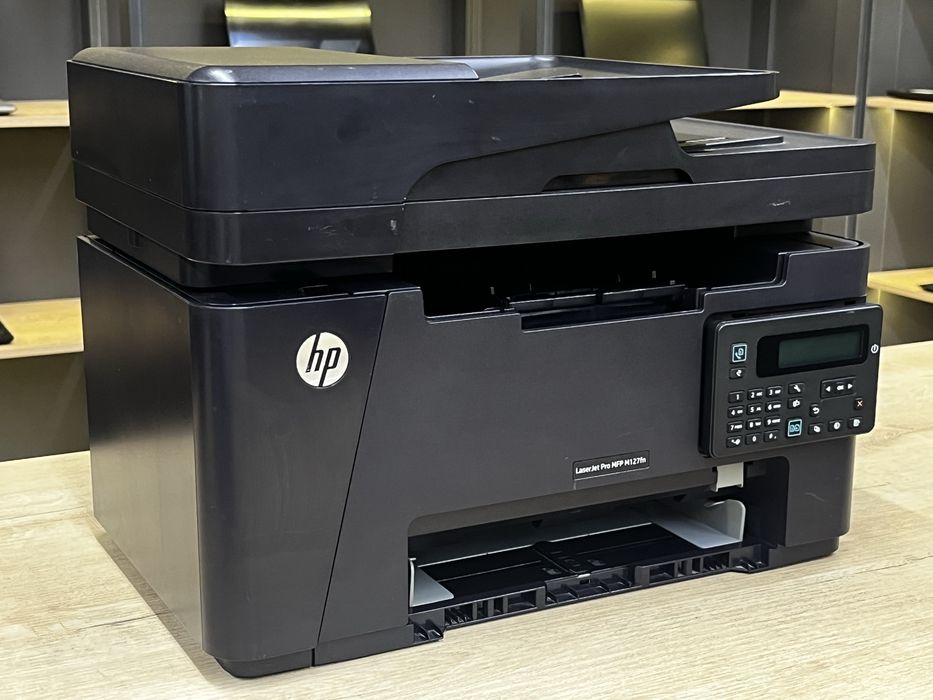 Лазерное МФУ HP LaserJet Pro MFP M127fn, черное белый, А4