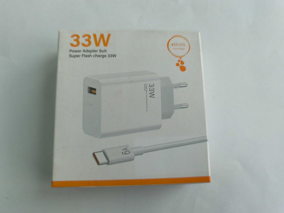 Incarcator telefon priza rapid 33 W + cablu tip c