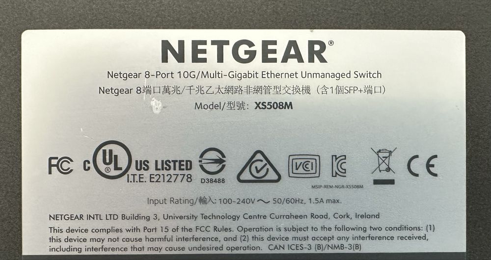 10 gigabit Netgear prosafe суич