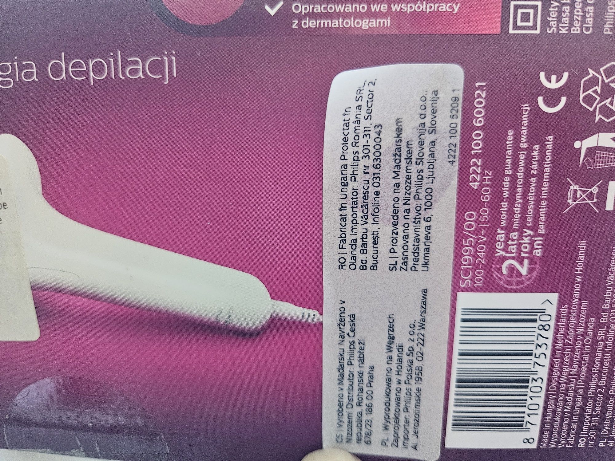 Фотоепилатор philips lumea sc1995/00