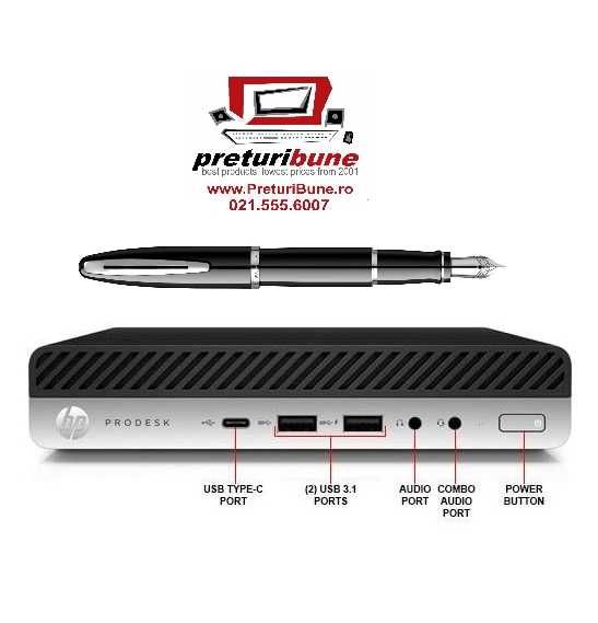 HP ProDesk 600 G4 Mini PC QUAD i3-8100T 8-32GB DDR4 128GB-1TB 3 ani