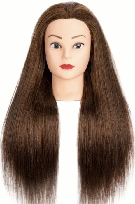 Тренировъчна глава с естествена коса