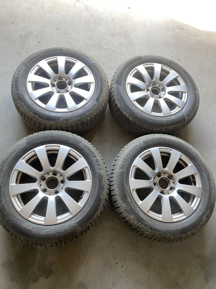 Jante aliaj R16 Mercedes 5x112 cu anvelope 225 55 16