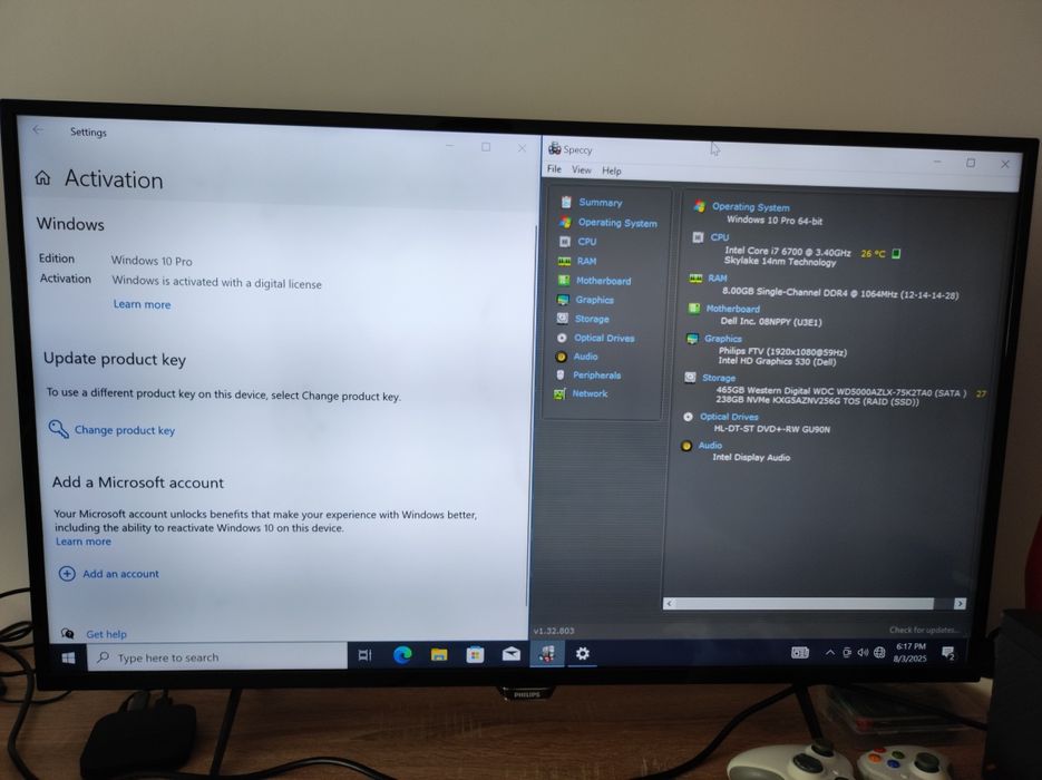 Unitate Desktop Dell 3070 i7/8g ram/256gb Nvme