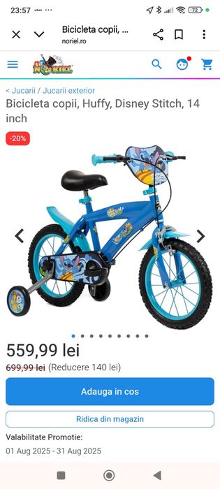 Bicicleta copii 4-6 ani