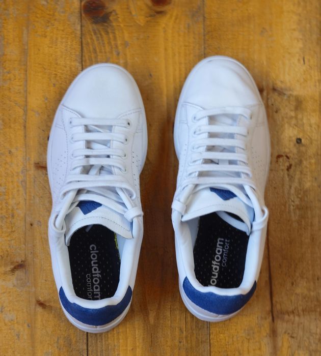 Adidas piele originali alb Cloudfoam