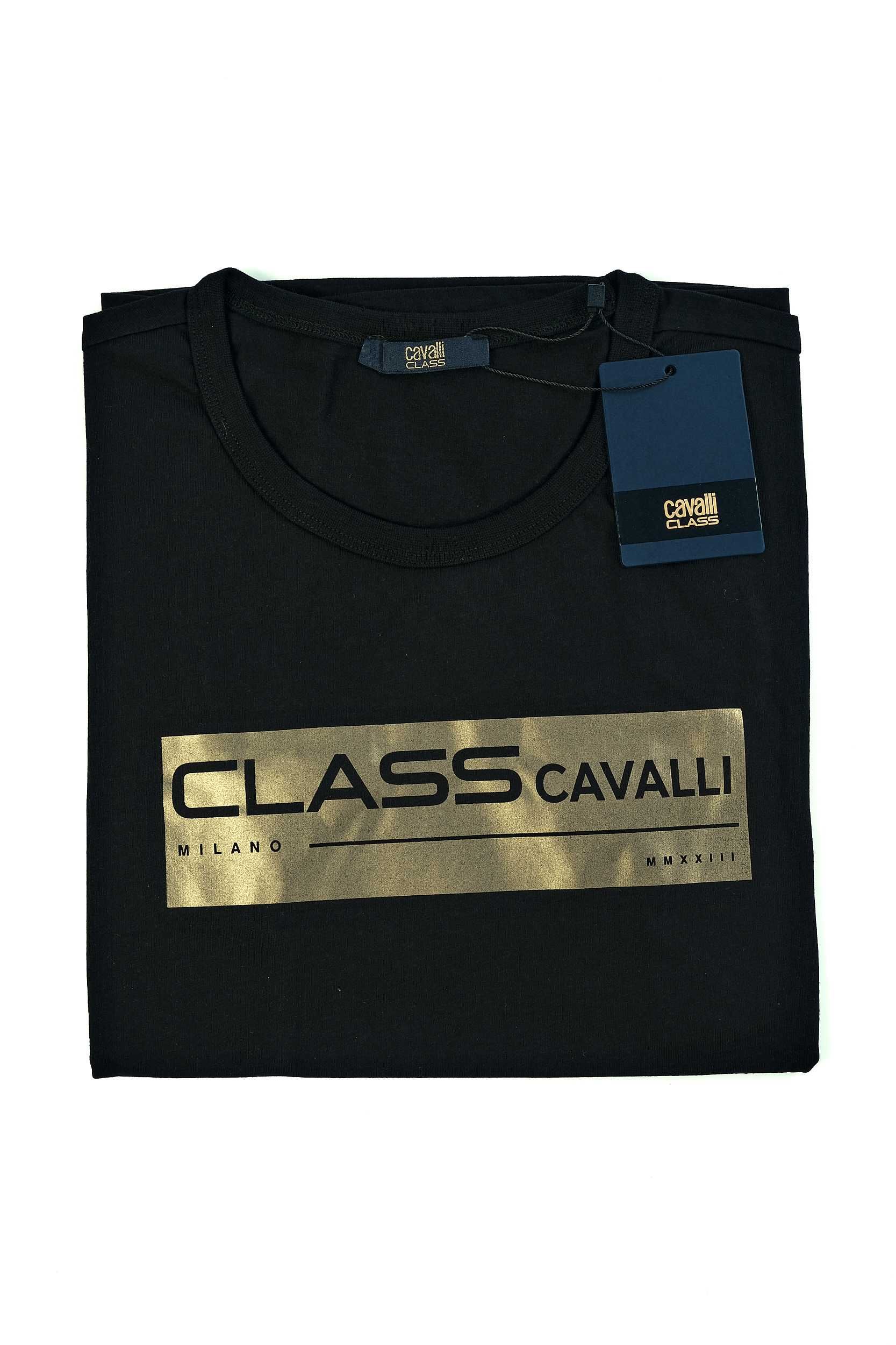 ПРОМО Roberto Cavalli Class M и L-Оригинална черна дамска тениска
